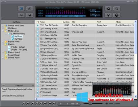 Снимка на екрана JetAudio за Windows 8