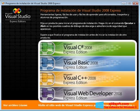 Снимка на екрана Microsoft Visual Studio Express за Windows 8