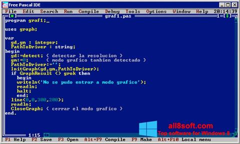 Снимка на екрана Free Pascal за Windows 8