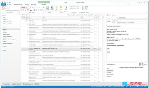Снимка на екрана Microsoft Outlook за Windows 8