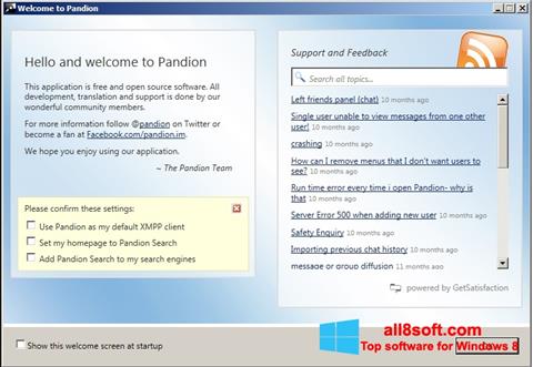 Снимка на екрана Pandion за Windows 8