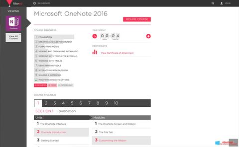 Снимка на екрана Microsoft OneNote за Windows 8
