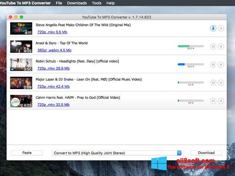 Снимка на екрана Free YouTube to MP3 Converter за Windows 8