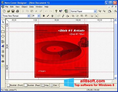 Снимка на екрана Nero Cover Designer за Windows 8