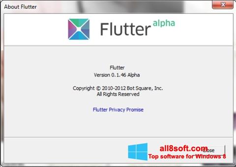 Снимка на екрана Flutter за Windows 8