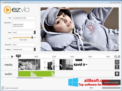 Снимка на екрана Ezvid за Windows 8