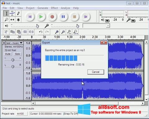 Снимка на екрана Lame MP3 Encoder за Windows 8