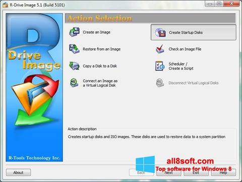 Снимка на екрана R-Drive Image за Windows 8