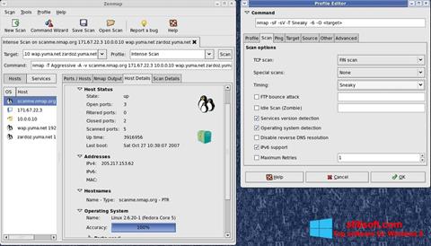 Снимка на екрана Nmap за Windows 8