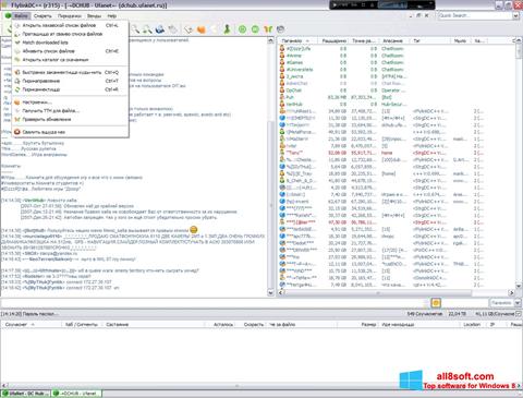 Снимка на екрана FlylinkDC++ за Windows 8