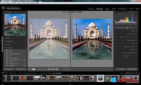 Снимка на екрана Adobe Photoshop Lightroom за Windows 8