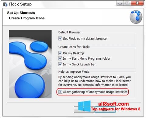 Снимка на екрана Flock за Windows 8