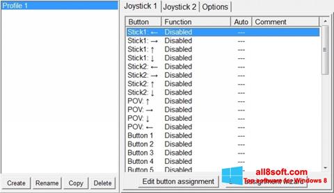 Снимка на екрана JoyToKey за Windows 8