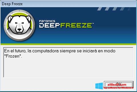 Снимка на екрана Deep Freeze за Windows 8