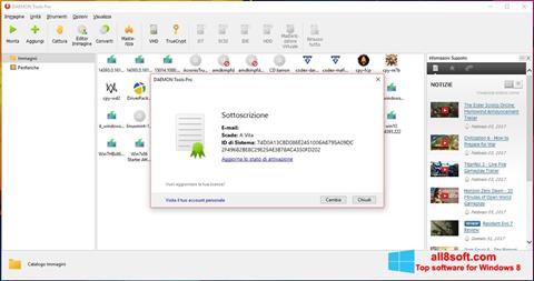 Снимка на екрана DAEMON Tools Pro за Windows 8