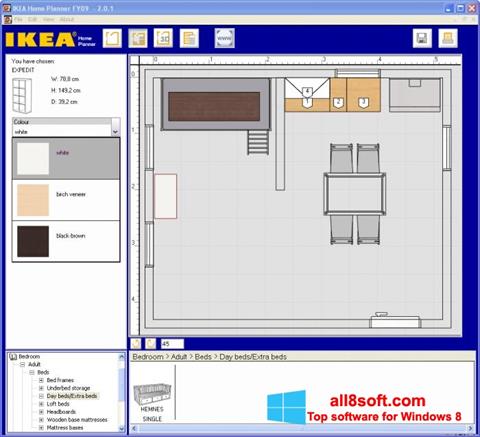Снимка на екрана IKEA Home Planner за Windows 8