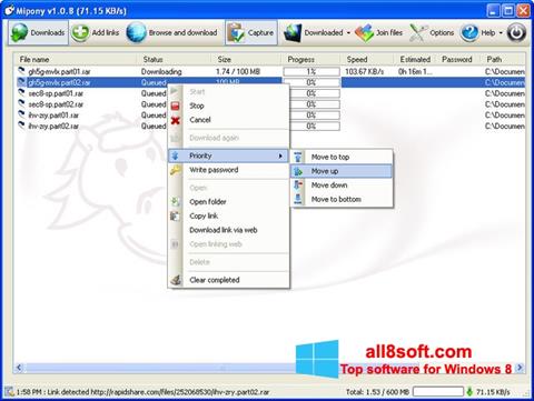 Снимка на екрана Mipony за Windows 8