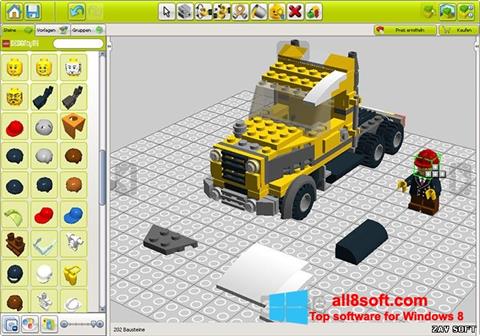 Снимка на екрана LEGO Digital Designer за Windows 8