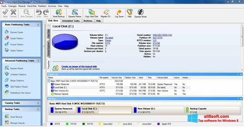 Снимка на екрана Paragon Hard Disk Manager за Windows 8