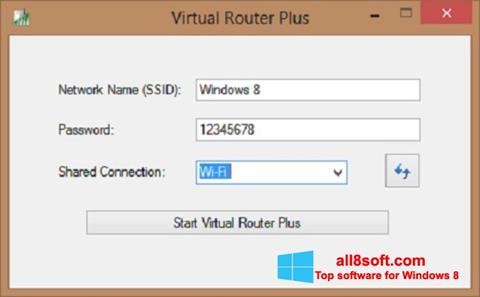 Снимка на екрана Virtual Router Plus за Windows 8
