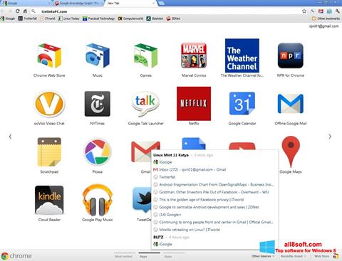Снимка на екрана Google Chrome Offline Installer за Windows 8