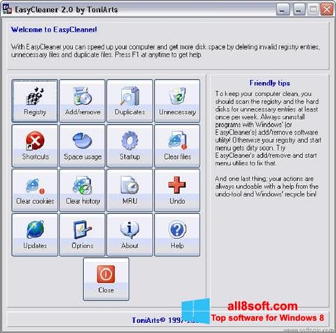 Снимка на екрана EasyCleaner за Windows 8