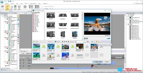 Снимка на екрана VSDC Free Video Editor за Windows 8