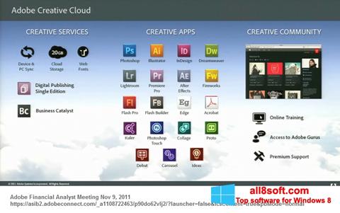 Снимка на екрана Adobe Creative Cloud за Windows 8