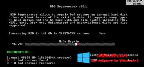 Снимка на екрана HDD Regenerator за Windows 8