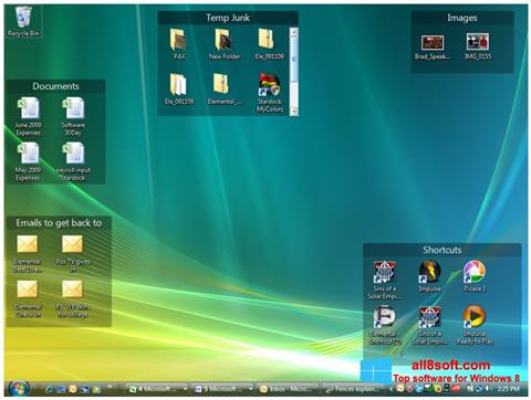 Снимка на екрана Fences за Windows 8