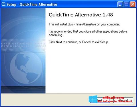 Снимка на екрана QuickTime Alternative за Windows 8